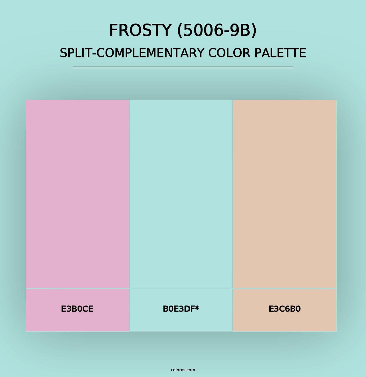 Frosty (5006-9B) - Split-Complementary Color Palette