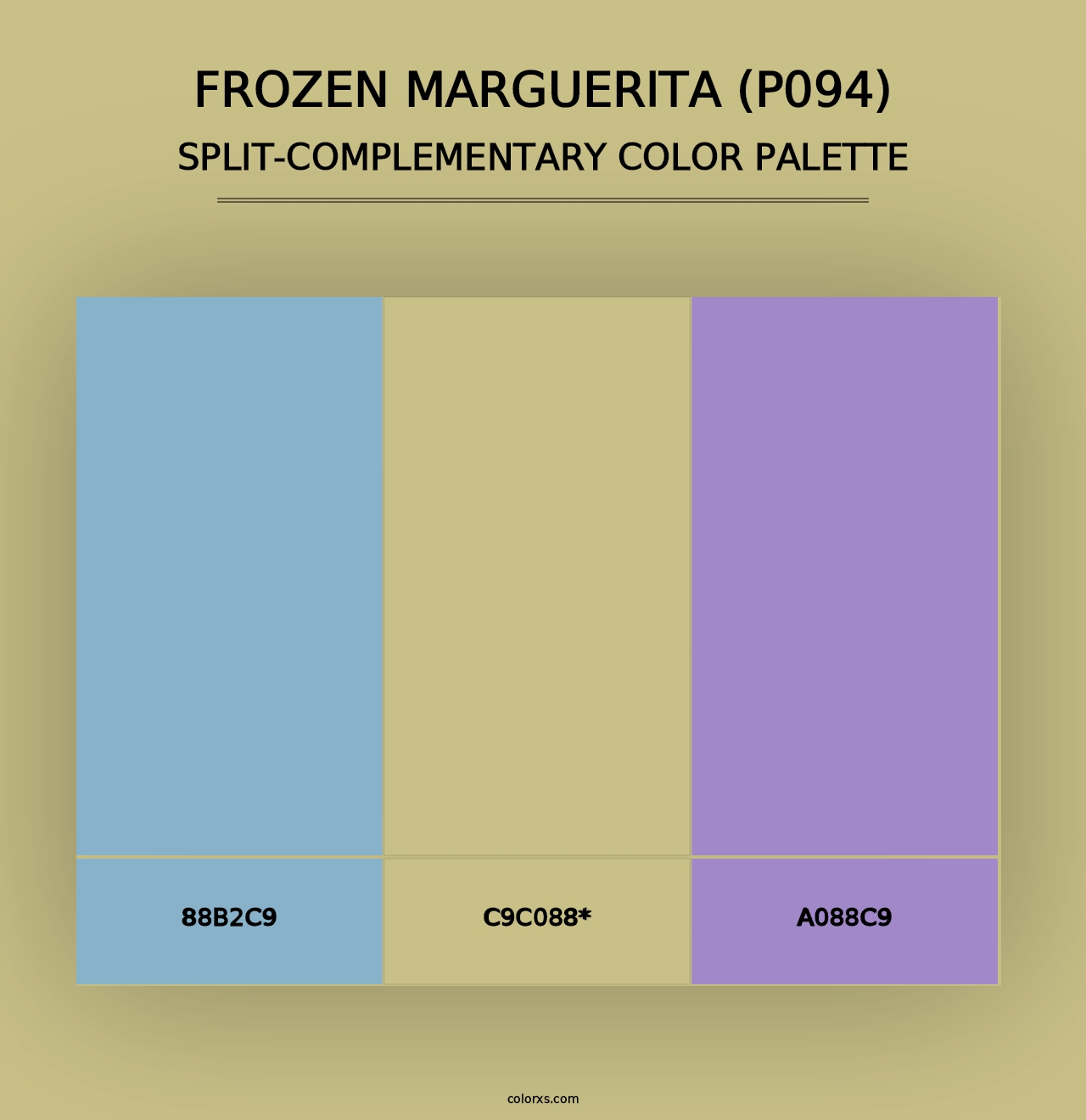 Frozen Marguerita (P094) - Split-Complementary Color Palette