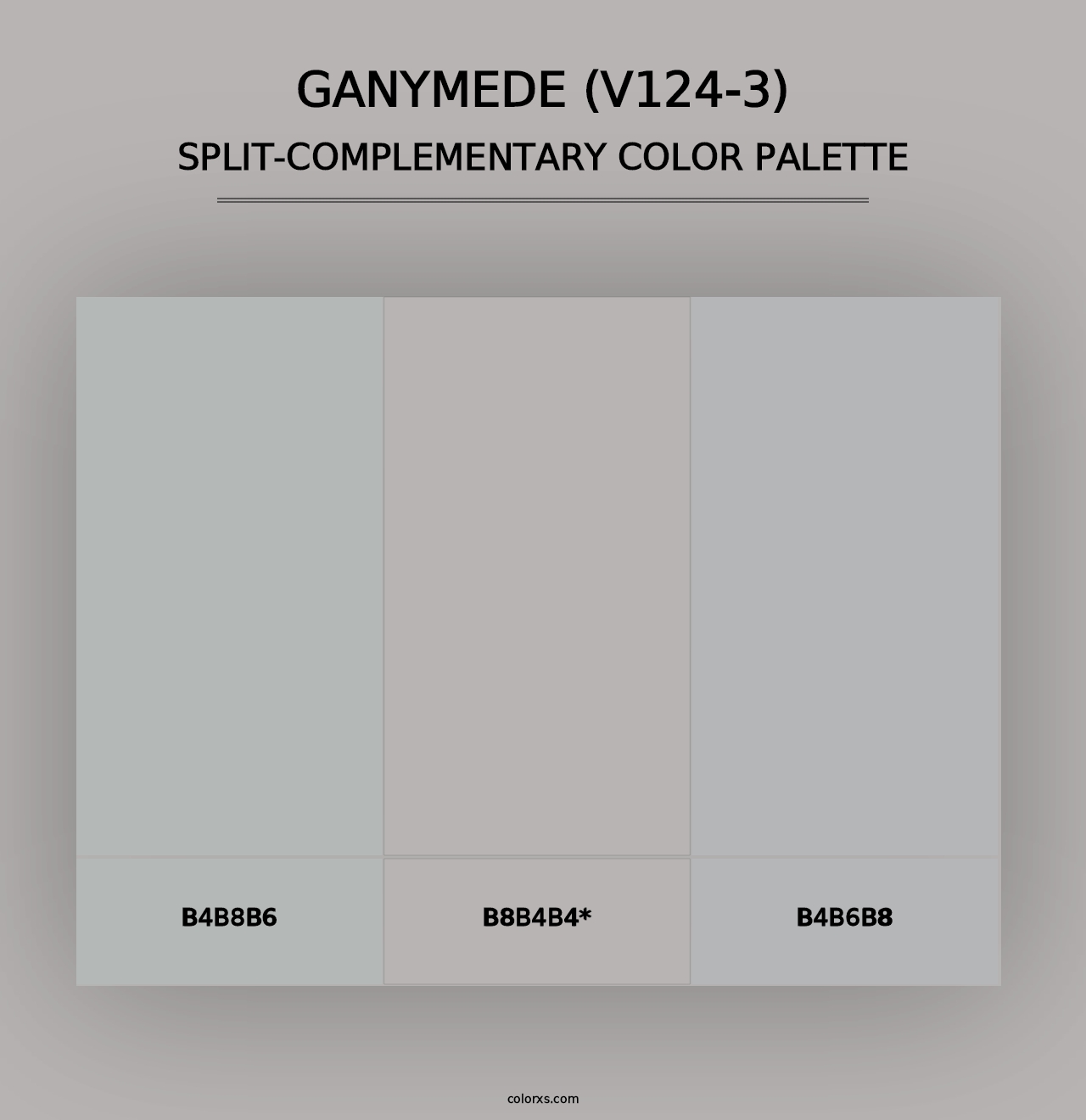 Ganymede (V124-3) - Split-Complementary Color Palette