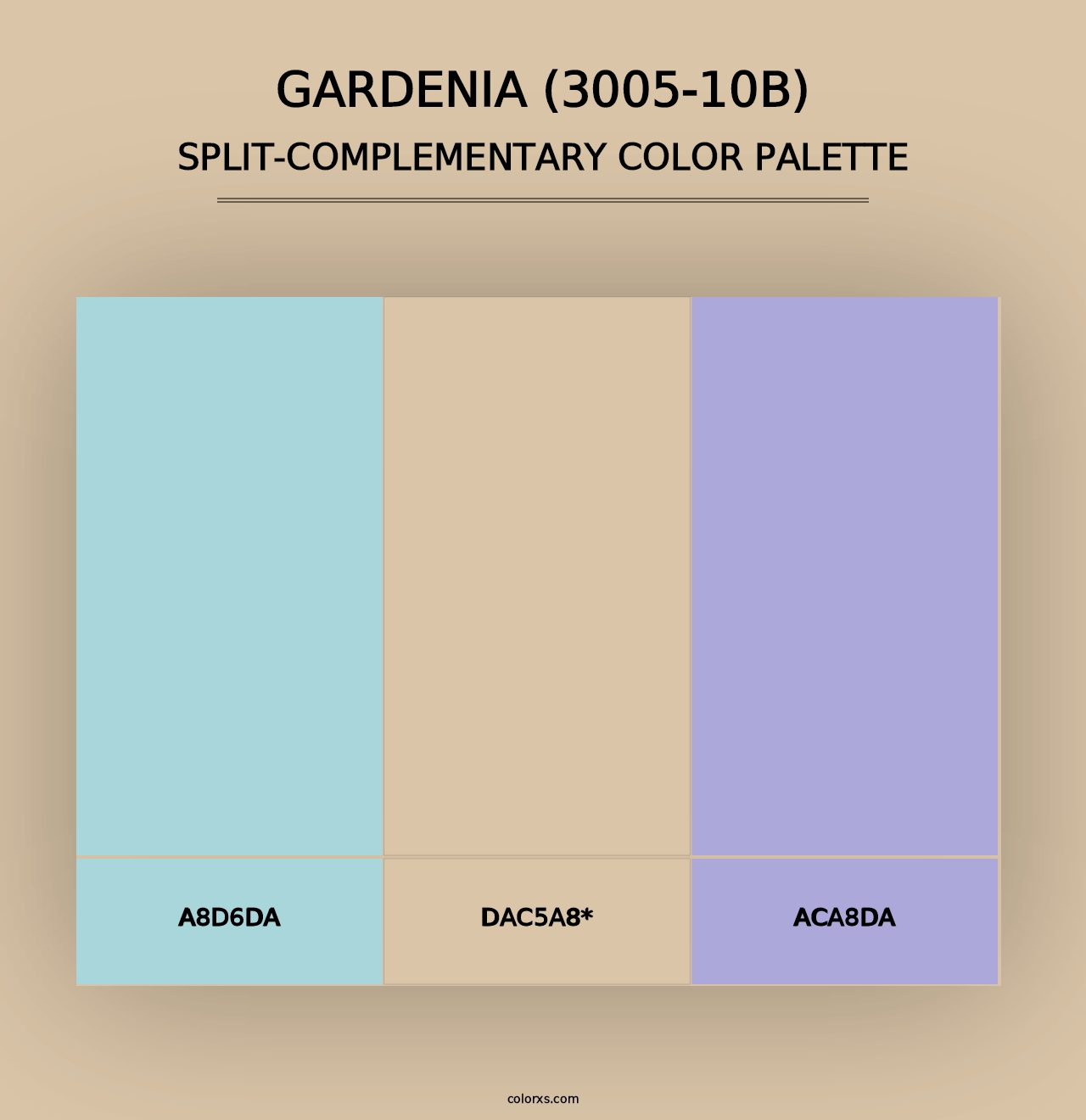 Gardenia (3005-10B) - Split-Complementary Color Palette