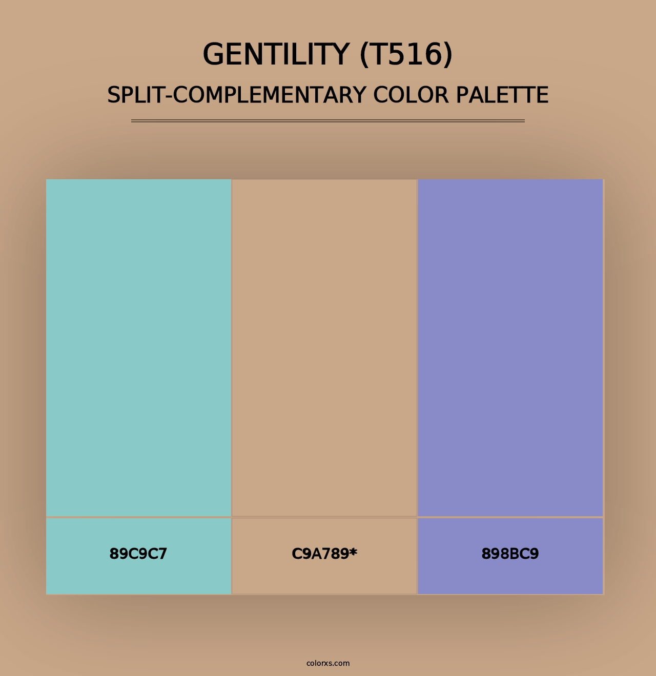 Gentility (T516) - Split-Complementary Color Palette