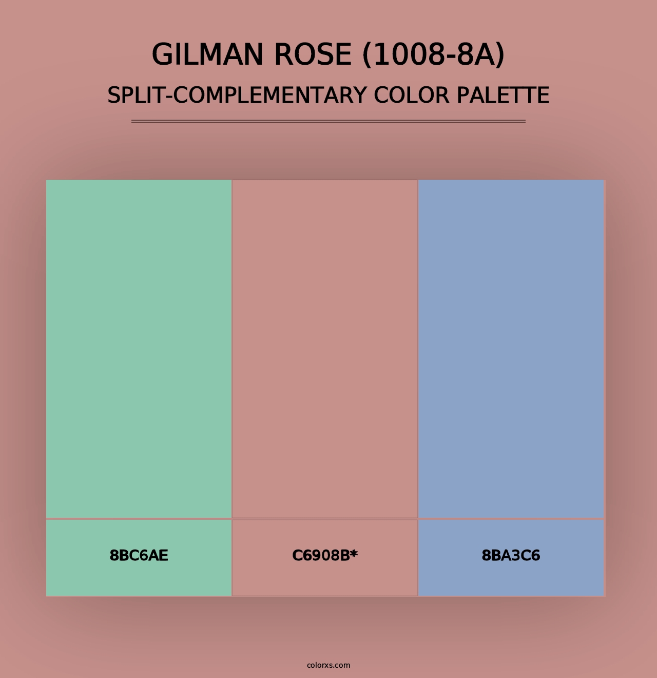 Gilman Rose (1008-8A) - Split-Complementary Color Palette