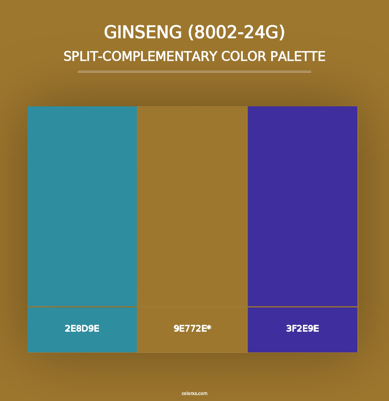 Ginseng (8002-24G) - Split-Complementary Color Palette