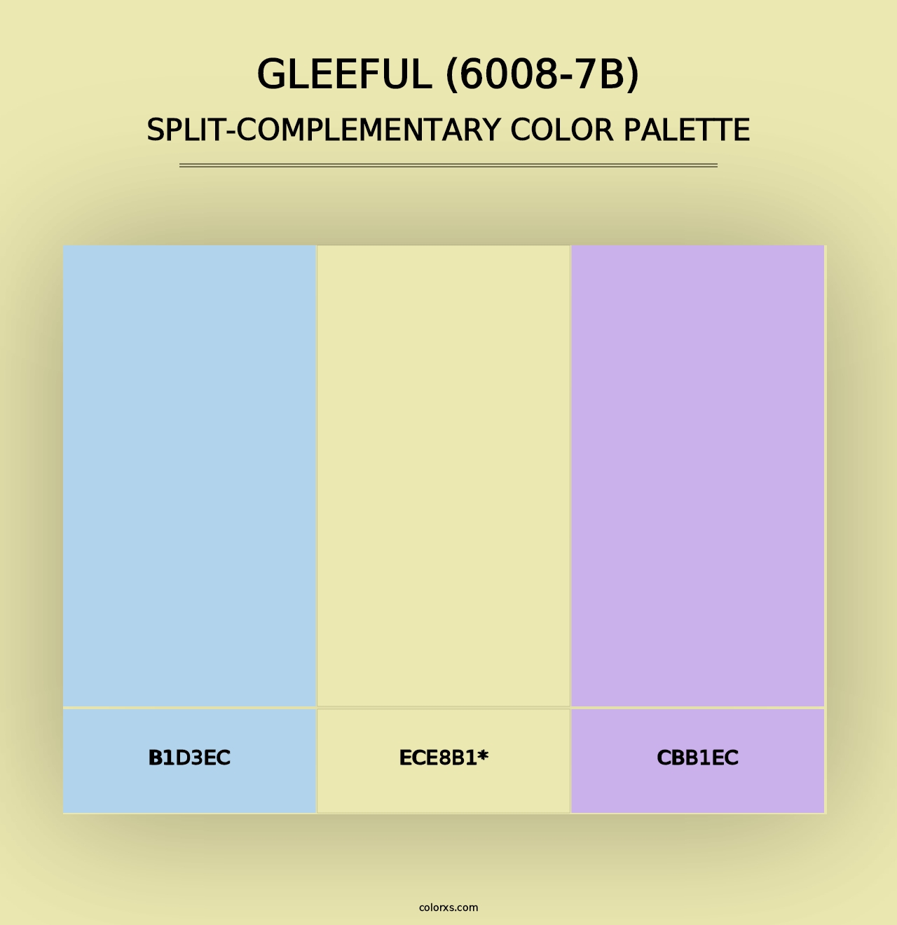 Gleeful (6008-7B) - Split-Complementary Color Palette