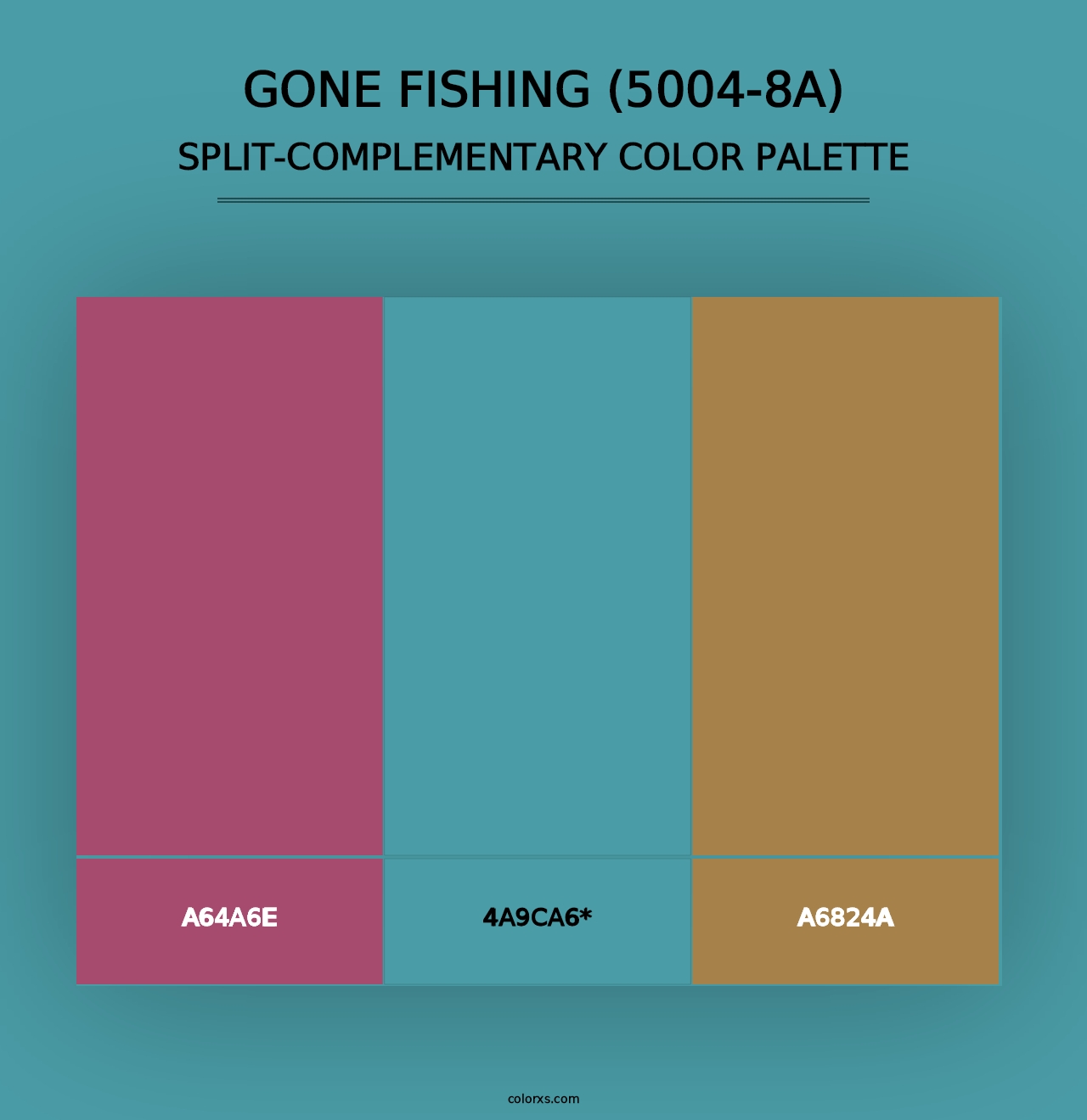 Gone Fishing (5004-8A) - Split-Complementary Color Palette