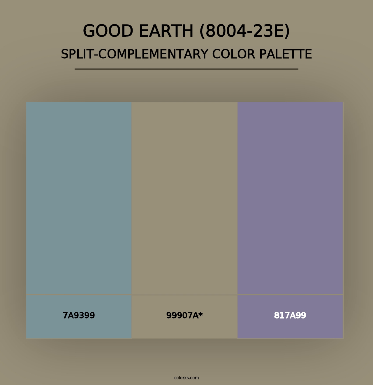 Good Earth (8004-23E) - Split-Complementary Color Palette