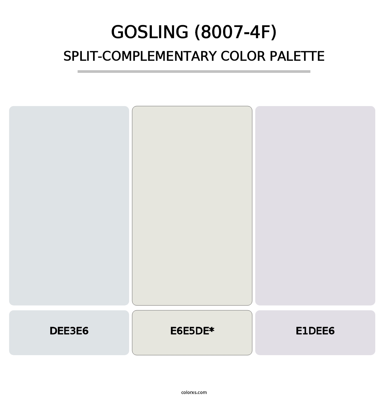 Gosling (8007-4F) - Split-Complementary Color Palette