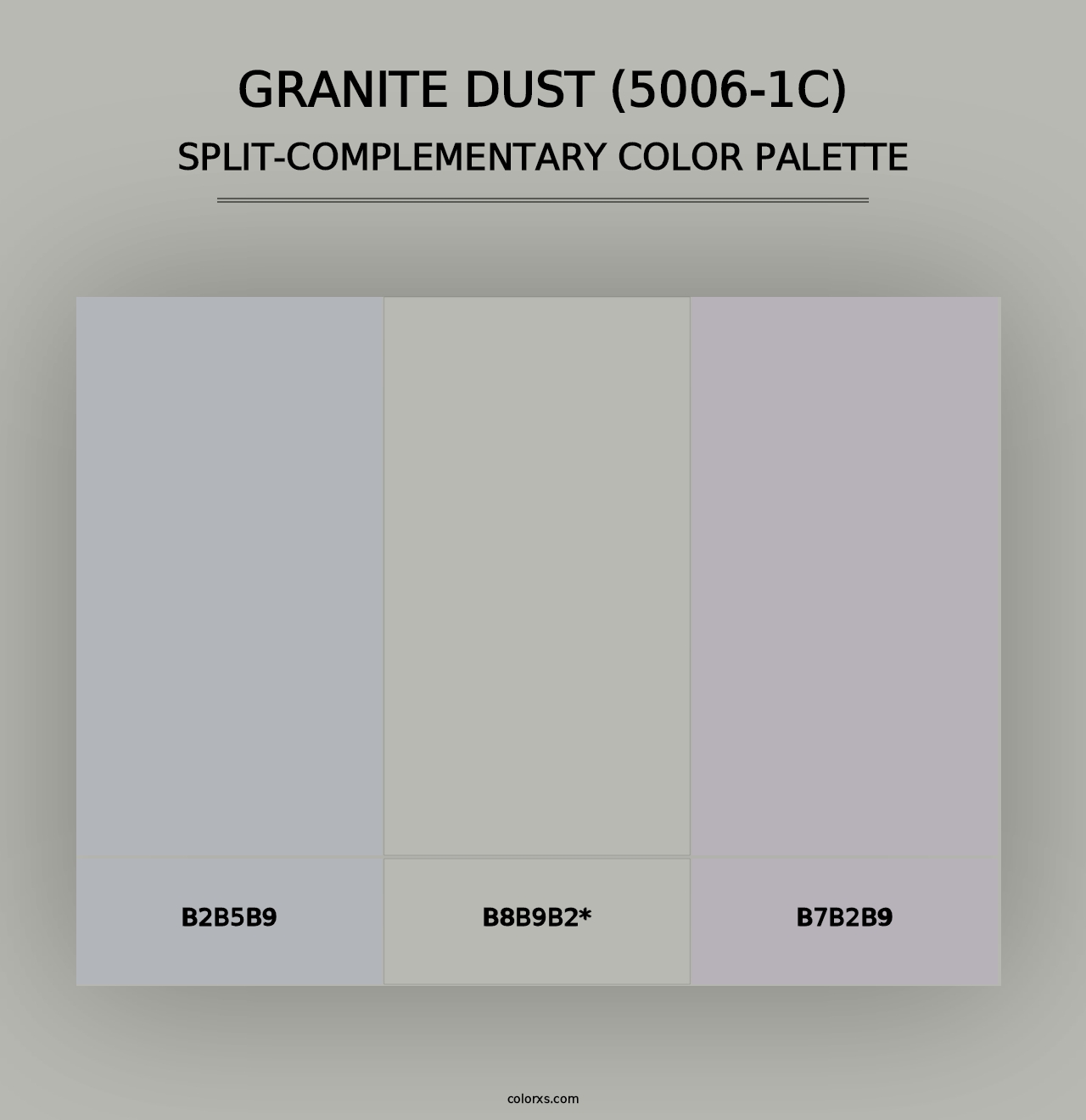 Granite Dust (5006-1C) - Split-Complementary Color Palette