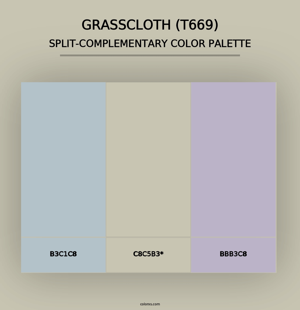 Grasscloth (T669) - Split-Complementary Color Palette