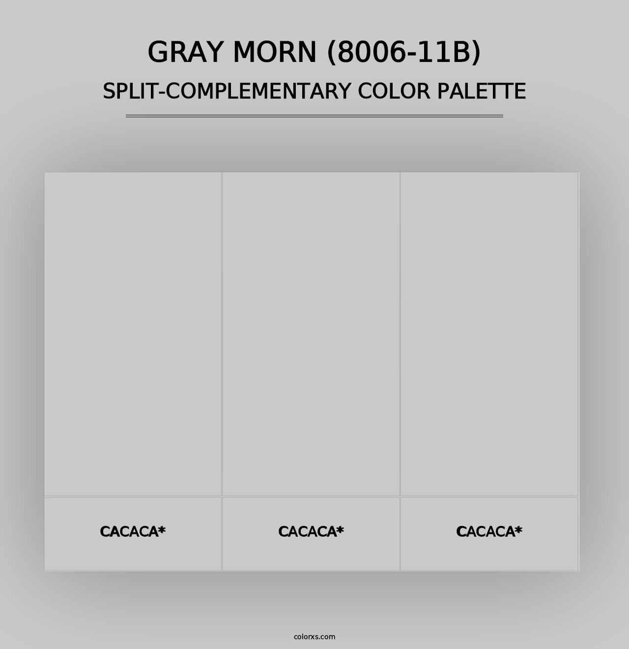 Gray Morn (8006-11B) - Split-Complementary Color Palette