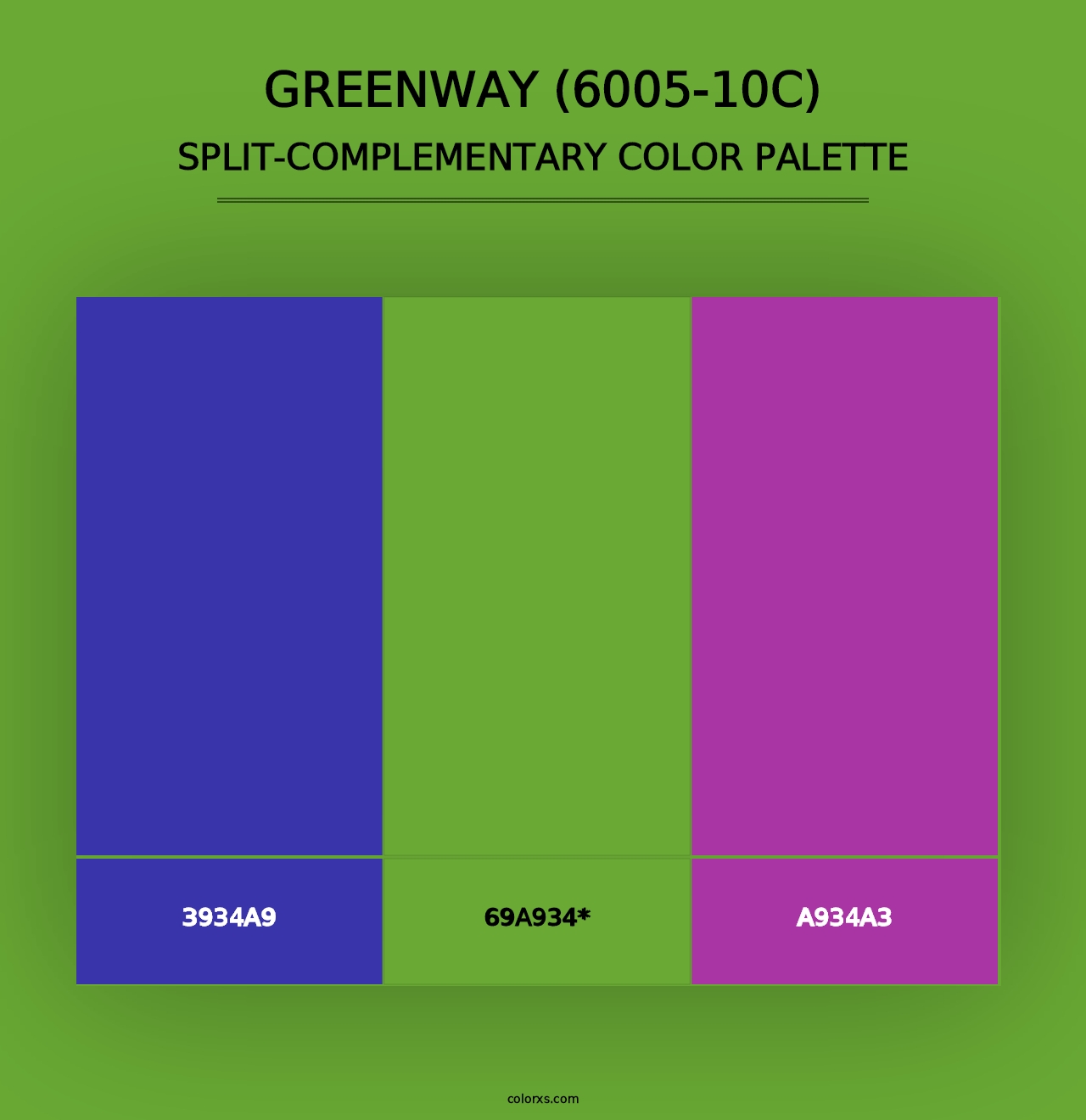 Greenway (6005-10C) - Split-Complementary Color Palette