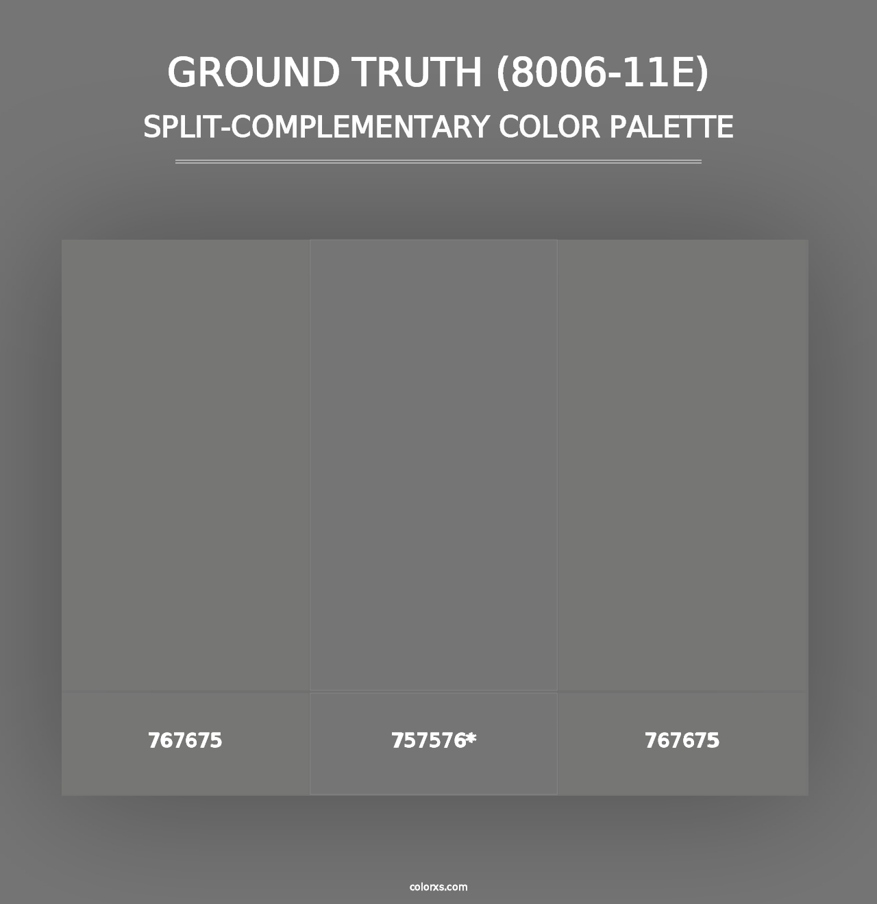 Ground Truth (8006-11E) - Split-Complementary Color Palette