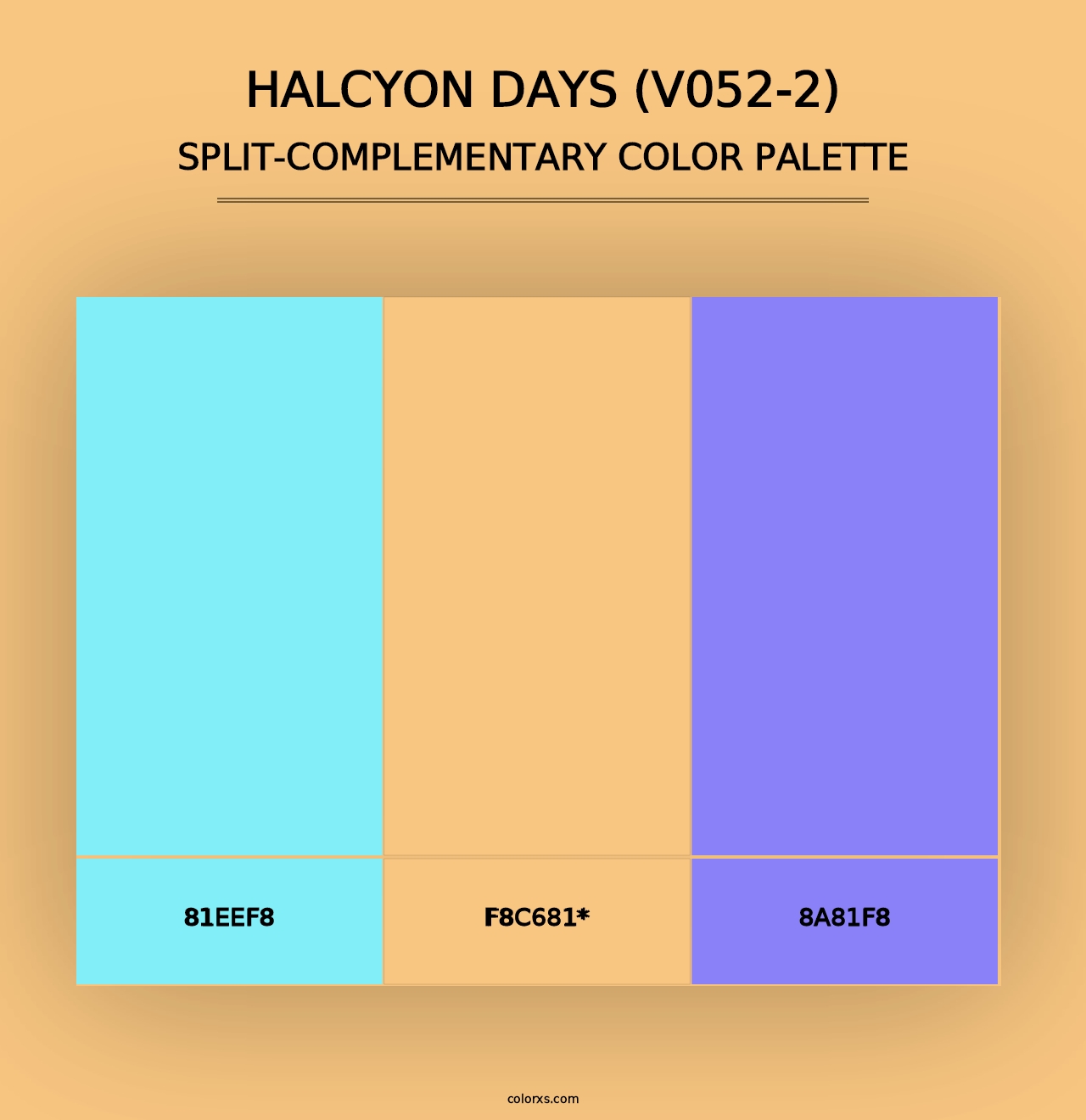 Halcyon Days (V052-2) - Split-Complementary Color Palette