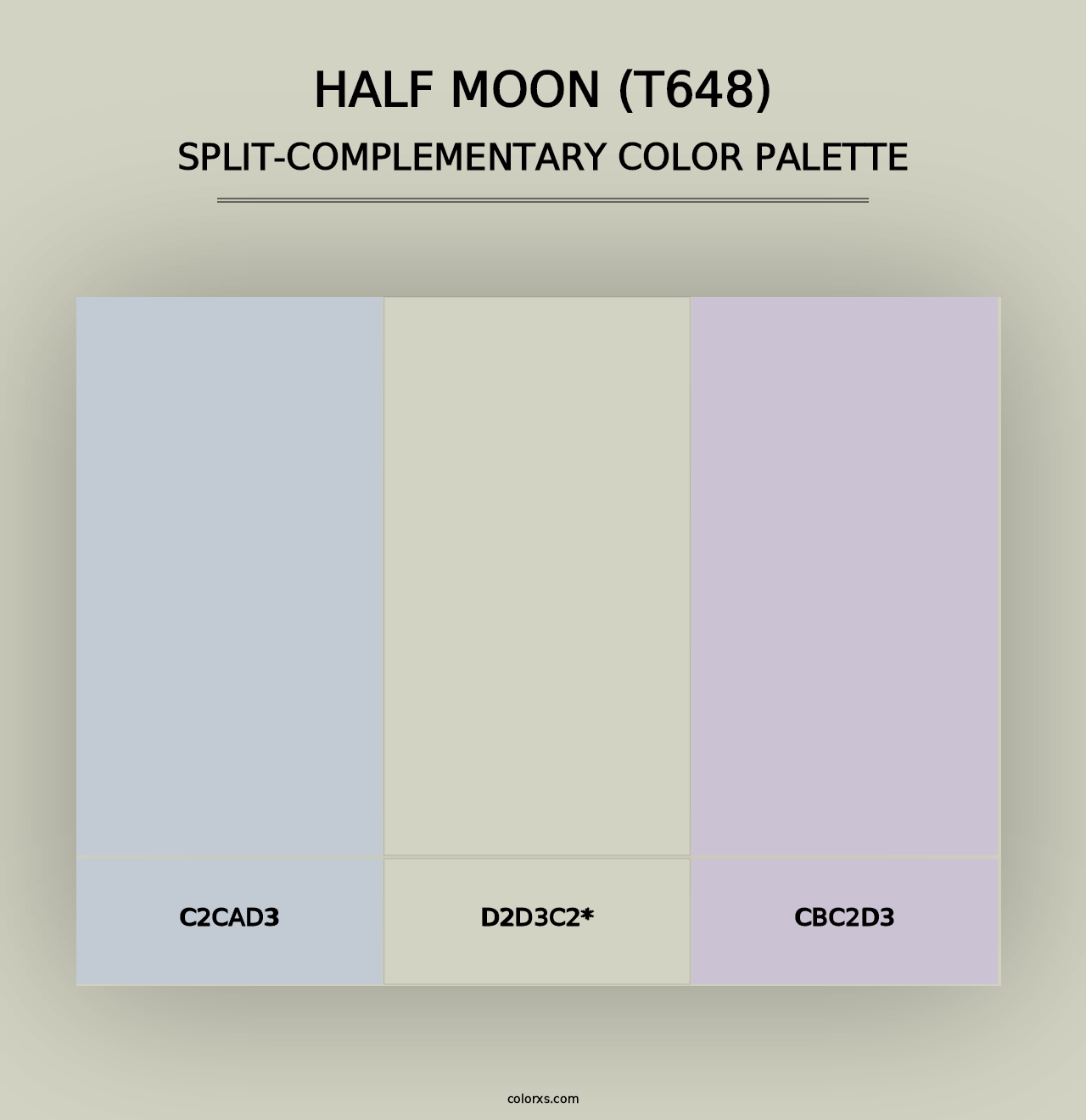 Half Moon (T648) - Split-Complementary Color Palette