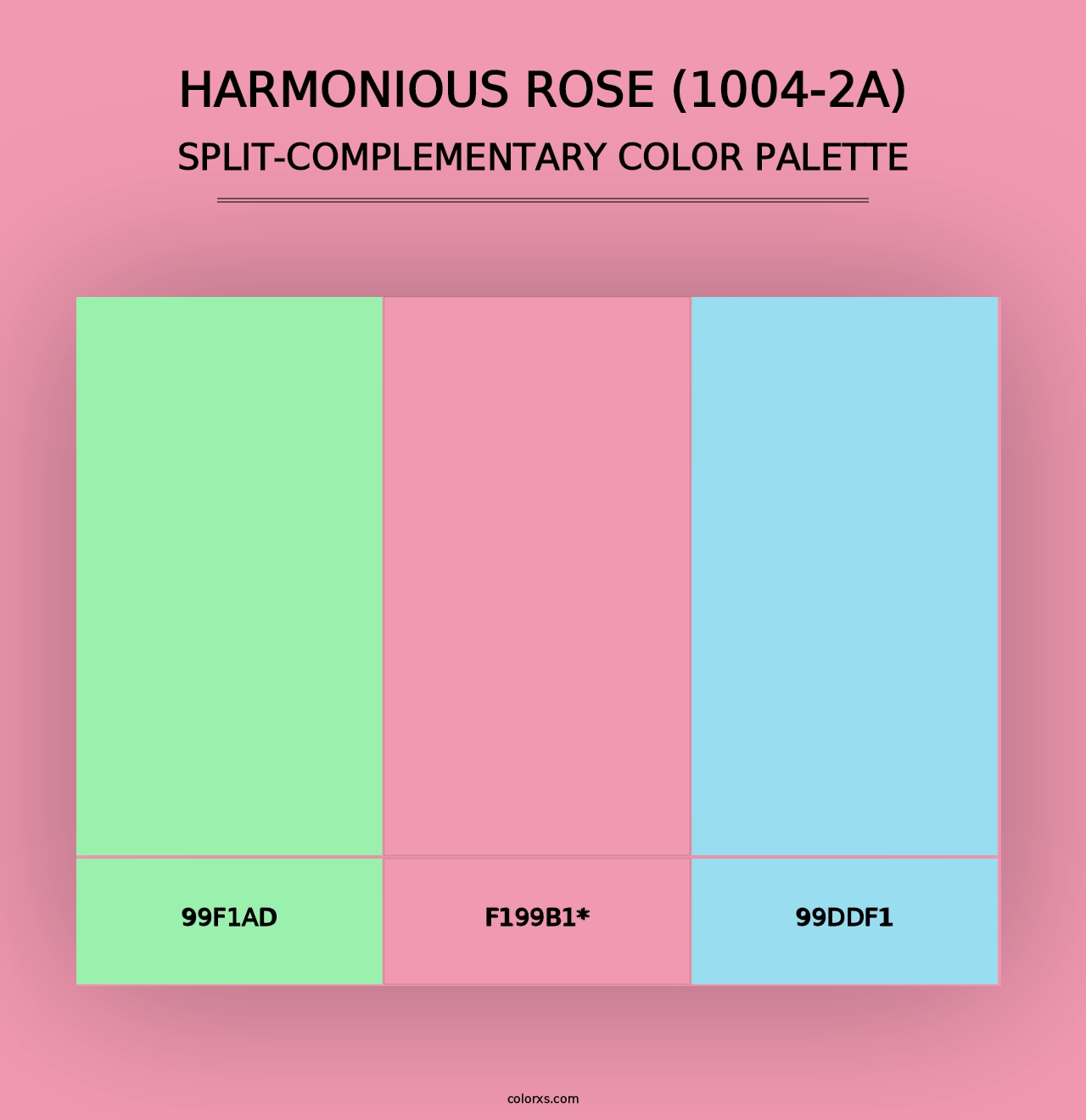 Harmonious Rose (1004-2A) - Split-Complementary Color Palette