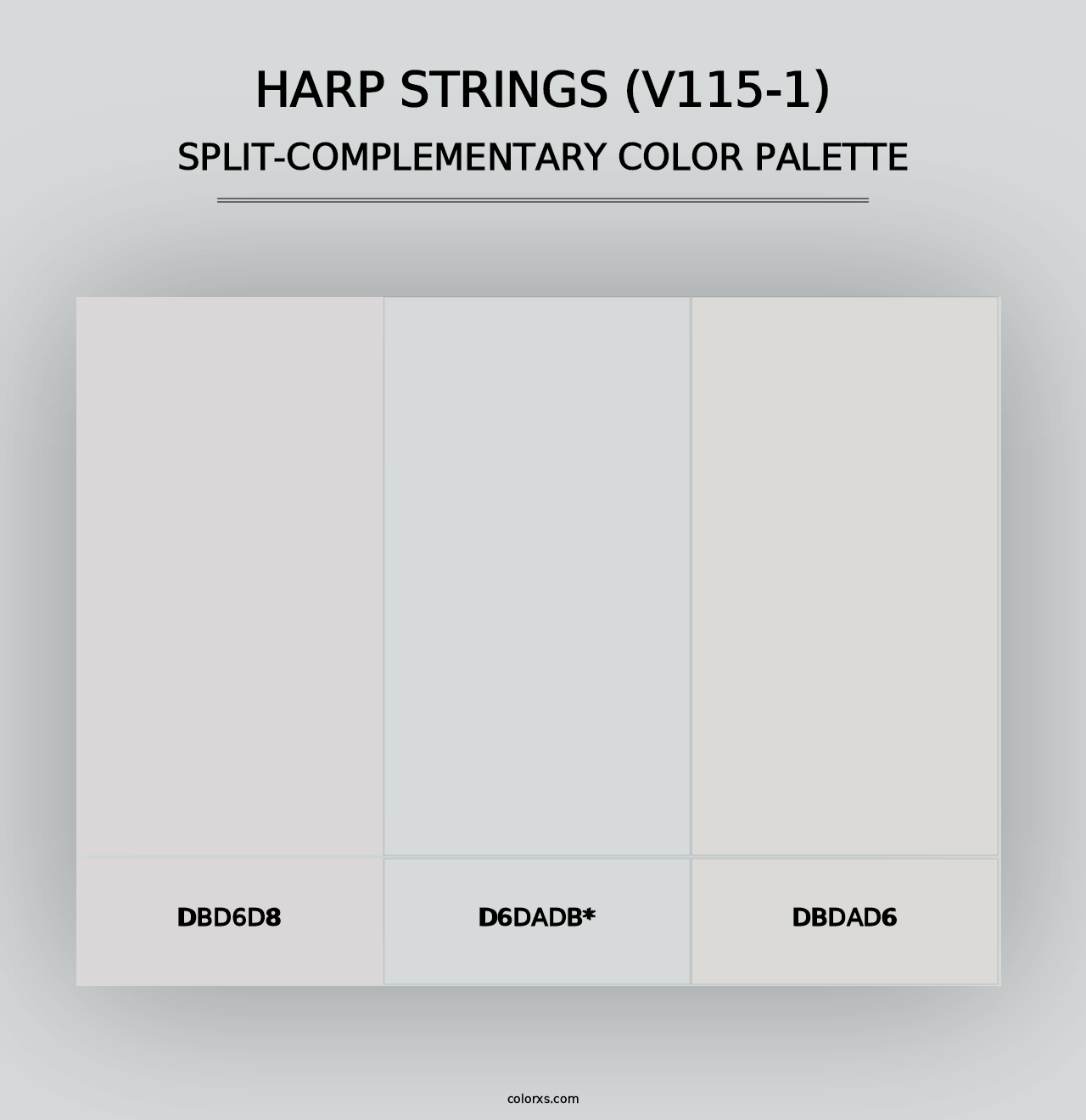 Harp Strings (V115-1) - Split-Complementary Color Palette