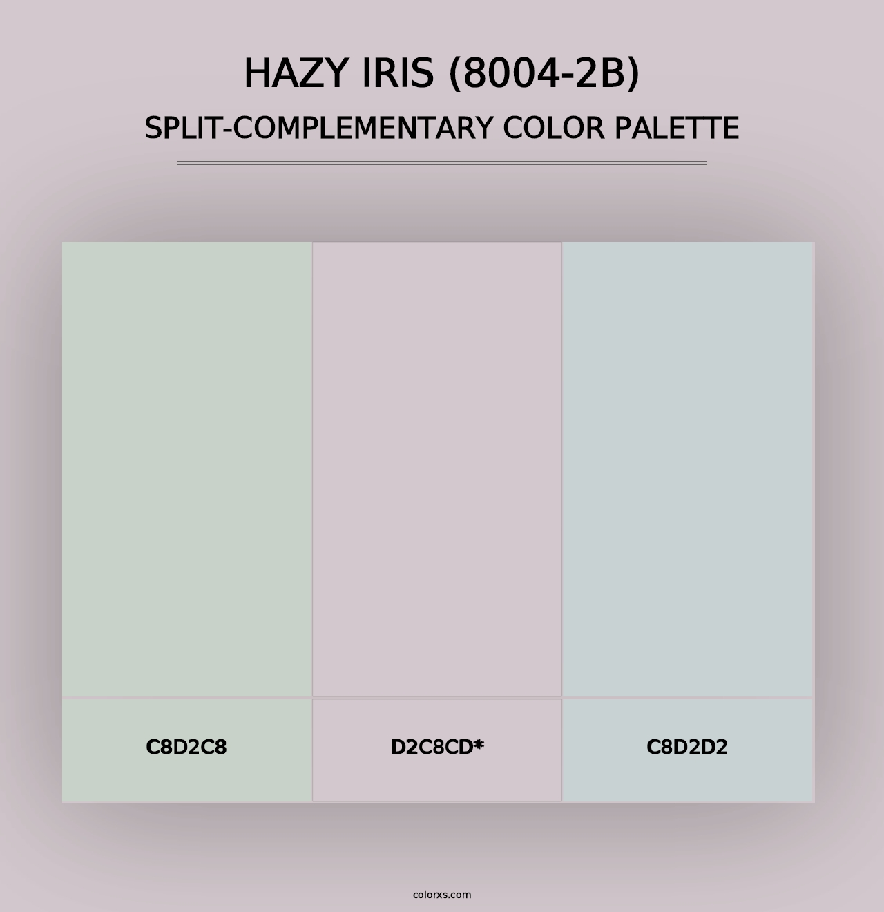 Hazy Iris (8004-2B) - Split-Complementary Color Palette