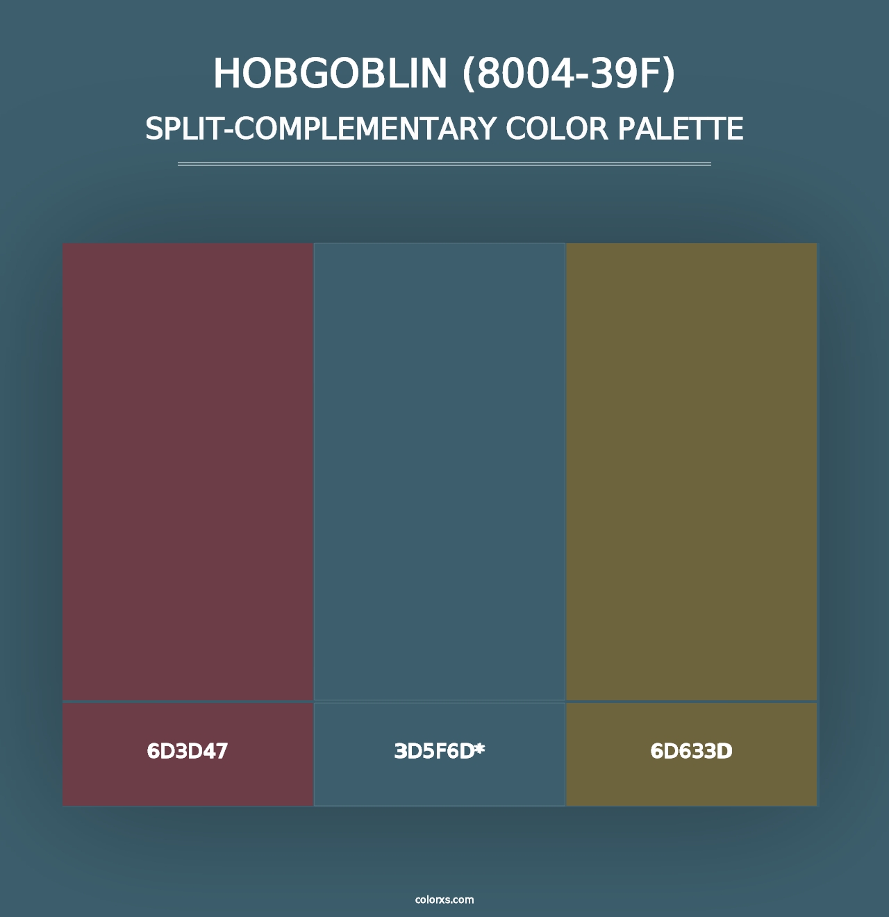 Hobgoblin (8004-39F) - Split-Complementary Color Palette