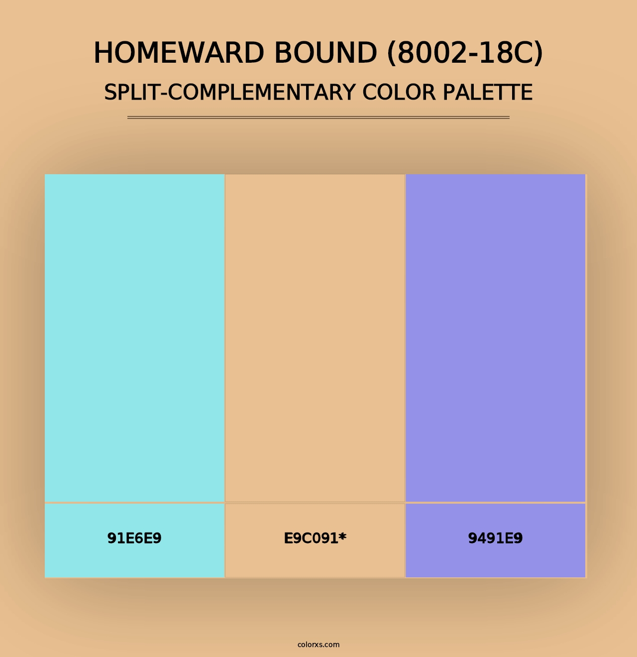 Homeward Bound (8002-18C) - Split-Complementary Color Palette