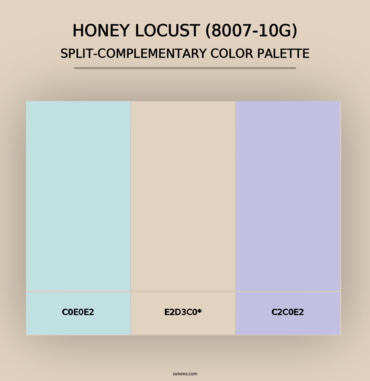 Honey Locust (8007-10G) - Split-Complementary Color Palette