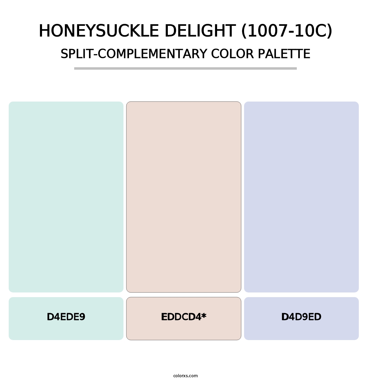 Honeysuckle Delight (1007-10C) - Split-Complementary Color Palette