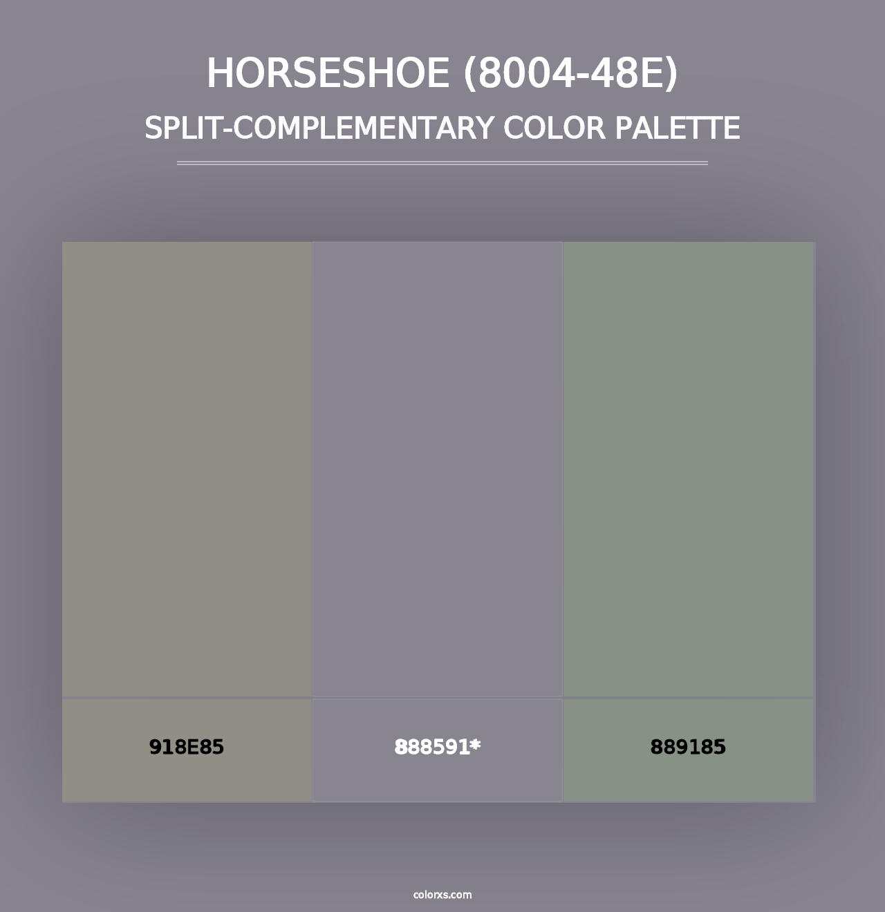 Horseshoe (8004-48E) - Split-Complementary Color Palette