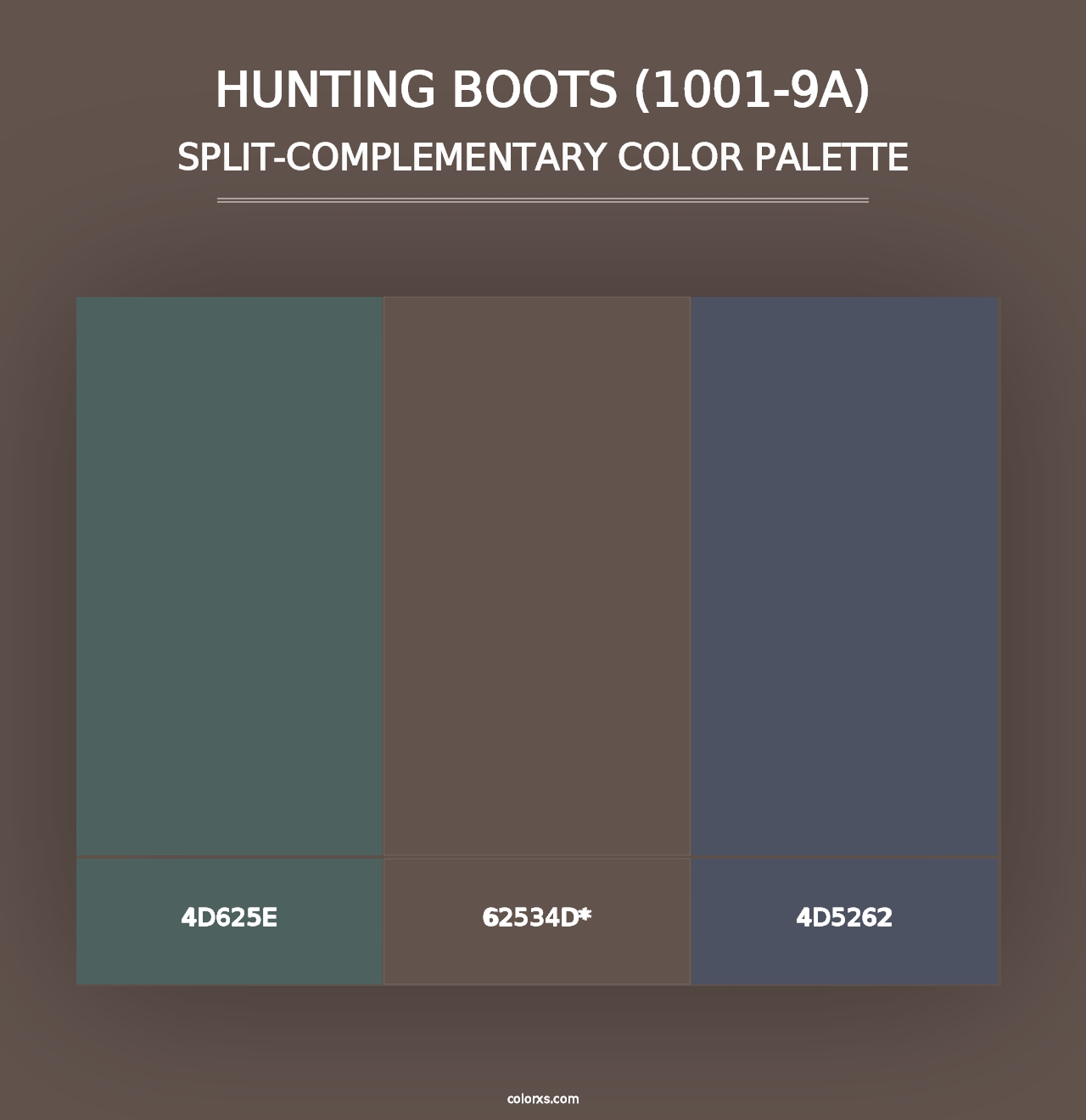 Hunting Boots (1001-9A) - Split-Complementary Color Palette