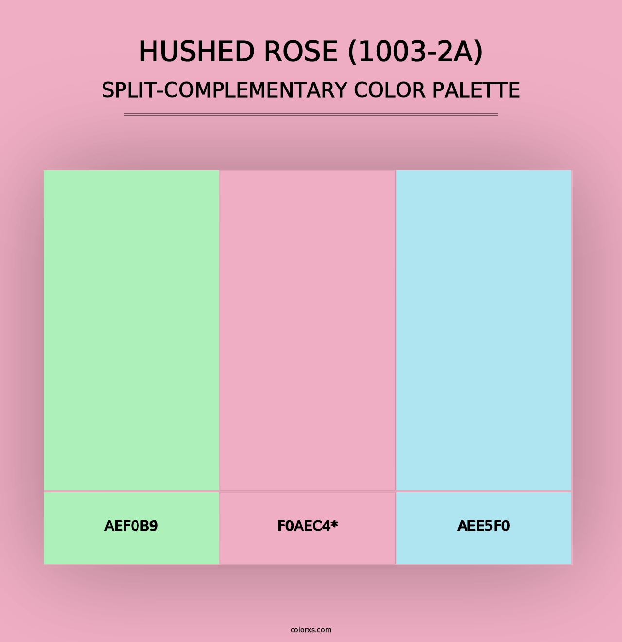 Hushed Rose (1003-2A) - Split-Complementary Color Palette