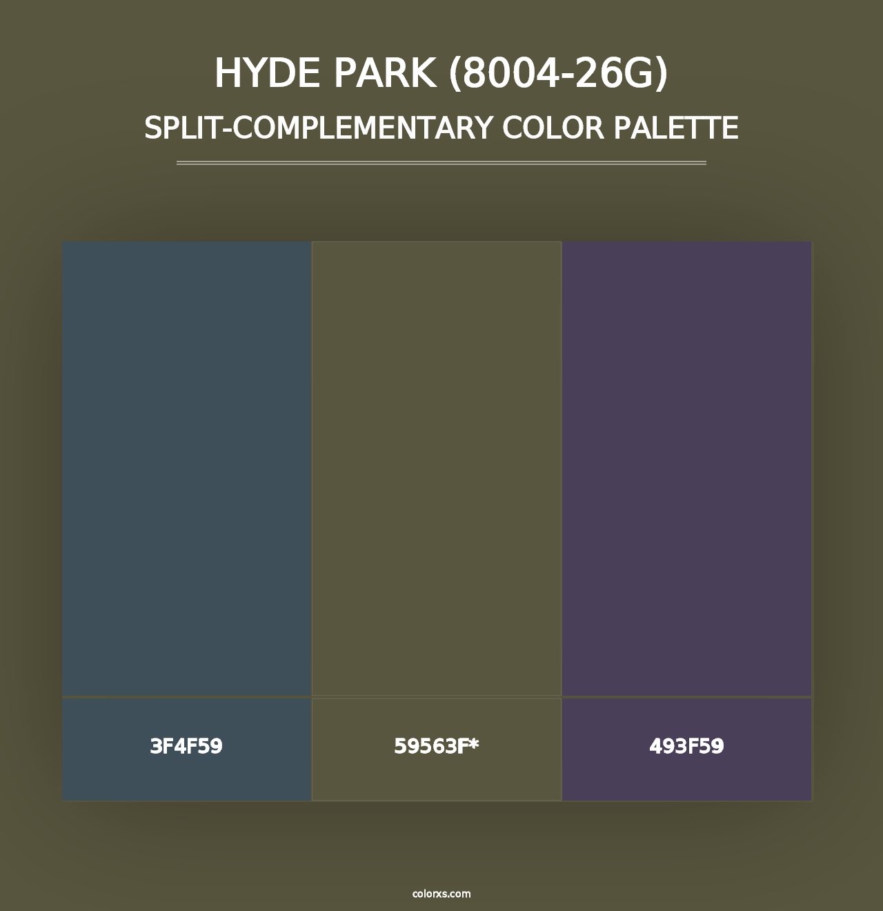 Hyde Park (8004-26G) - Split-Complementary Color Palette