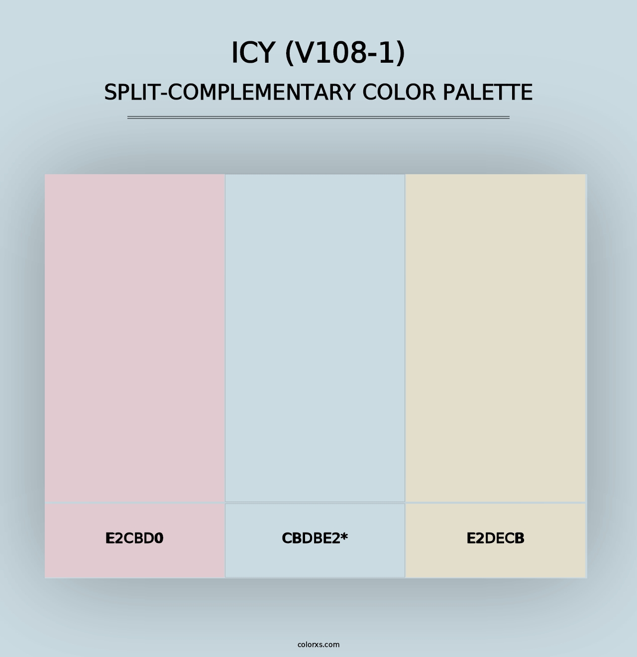 Icy (V108-1) - Split-Complementary Color Palette