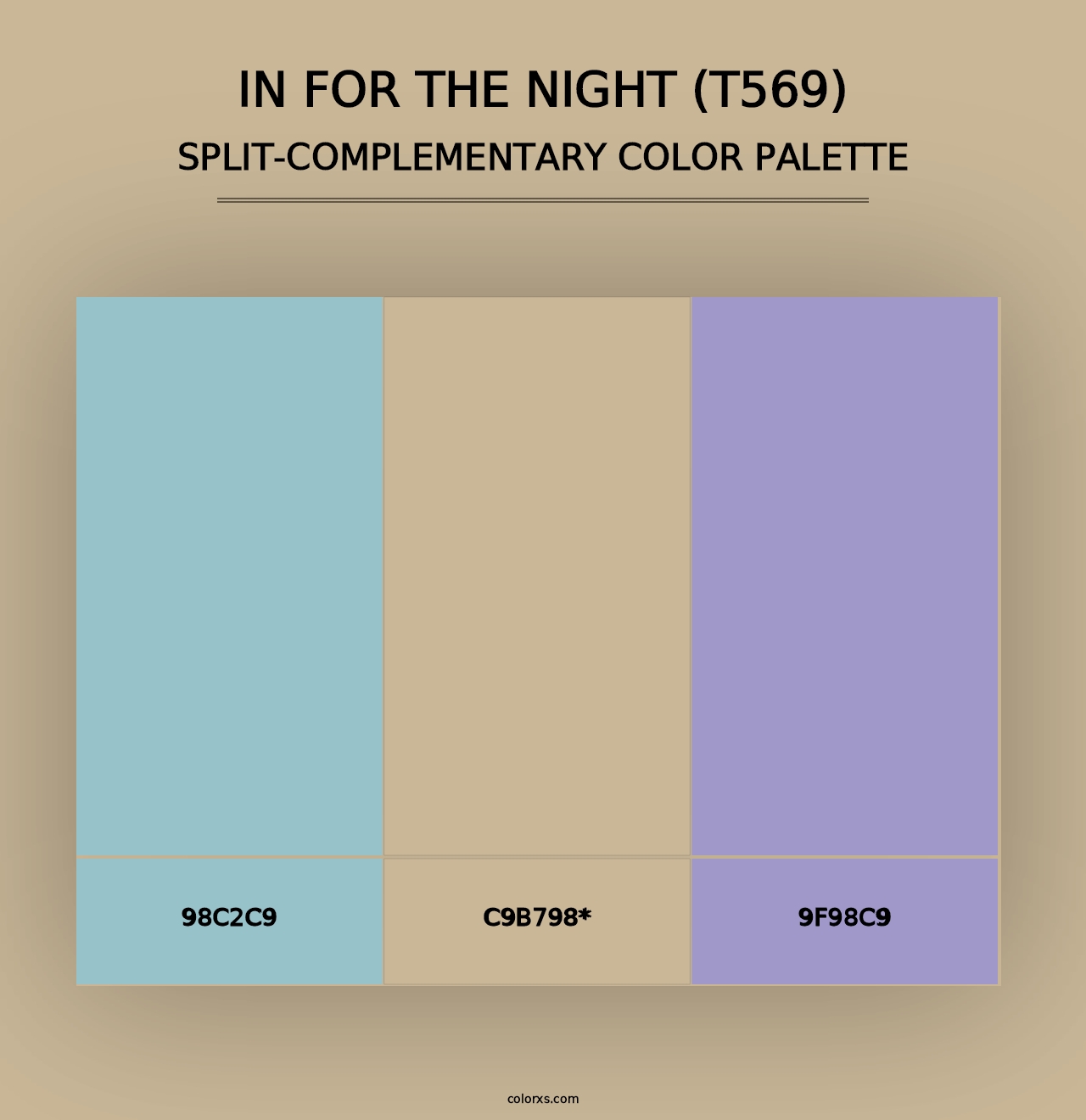 In for the Night (T569) - Split-Complementary Color Palette