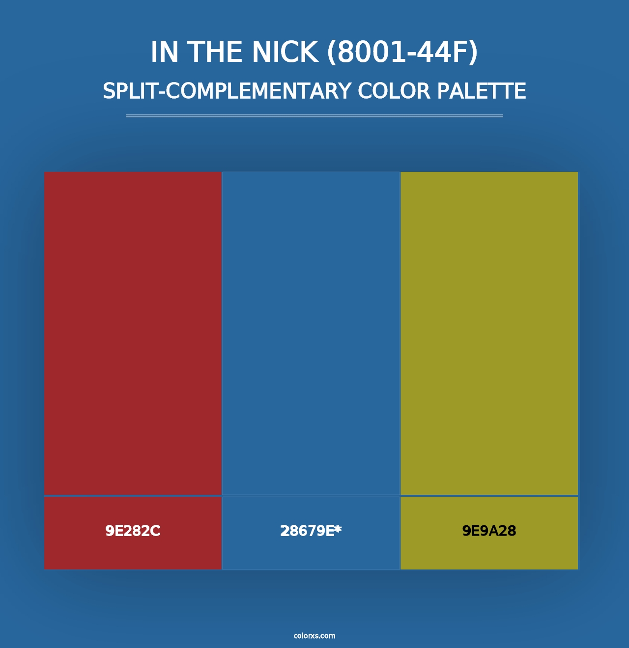 In the Nick (8001-44F) - Split-Complementary Color Palette