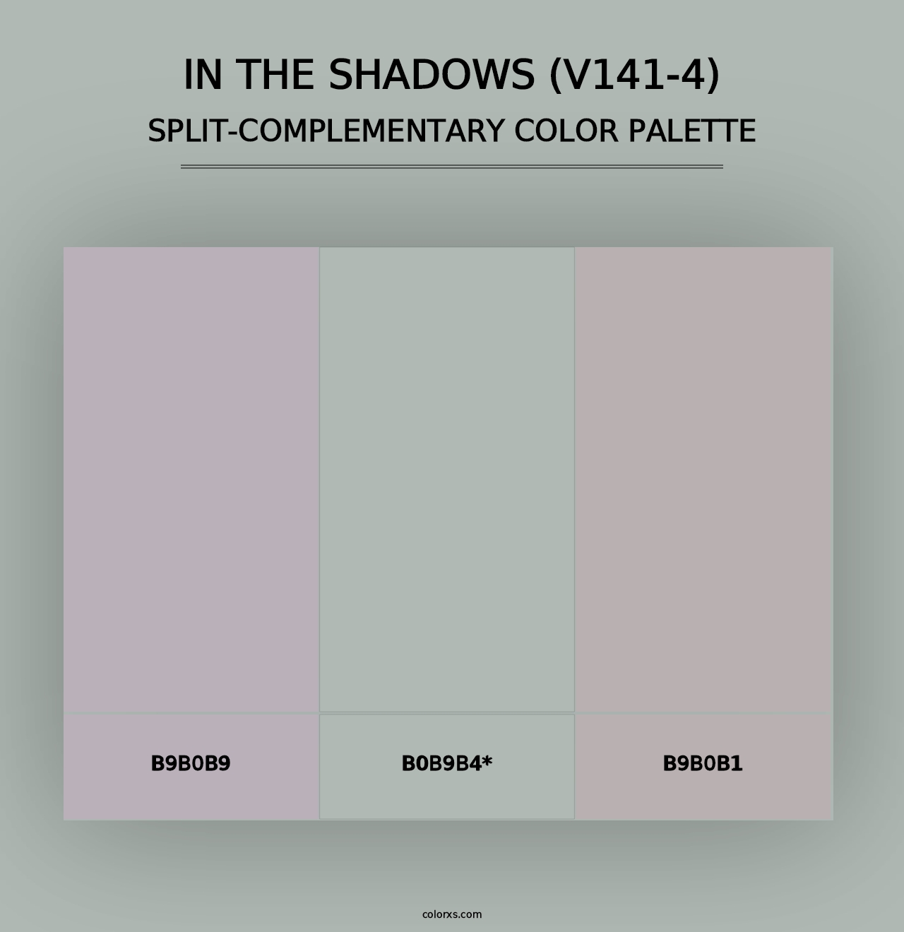 In the Shadows (V141-4) - Split-Complementary Color Palette