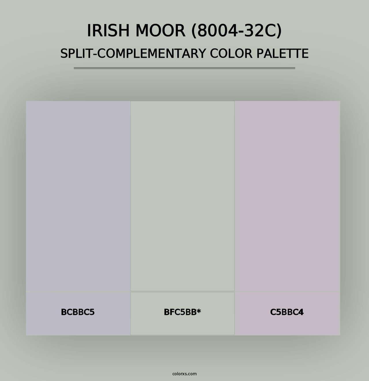 Irish Moor (8004-32C) - Split-Complementary Color Palette