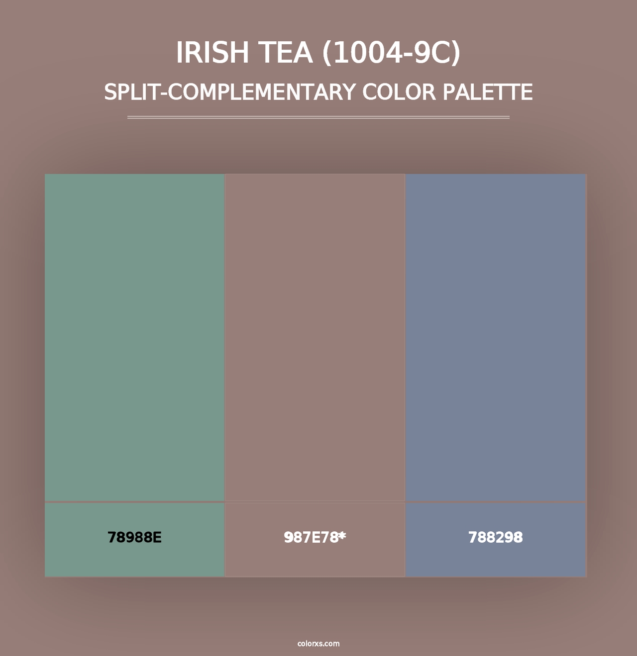 Irish Tea (1004-9C) - Split-Complementary Color Palette