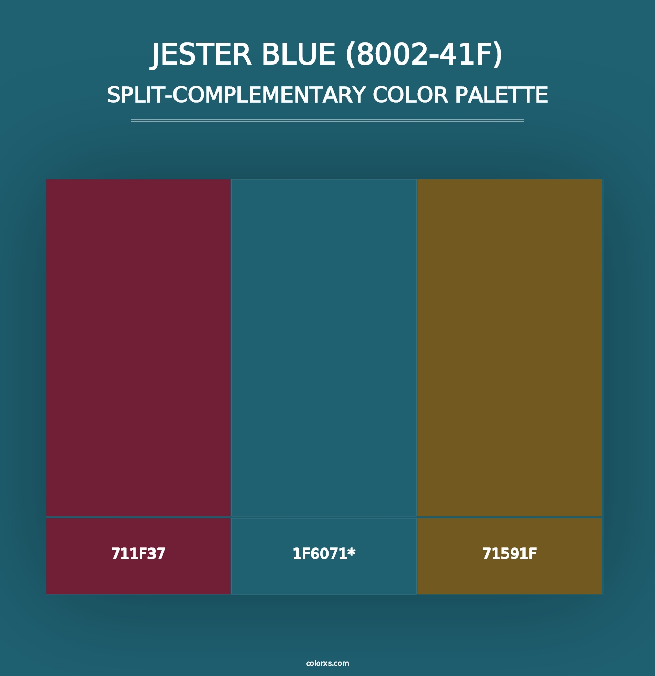 Jester Blue (8002-41F) - Split-Complementary Color Palette