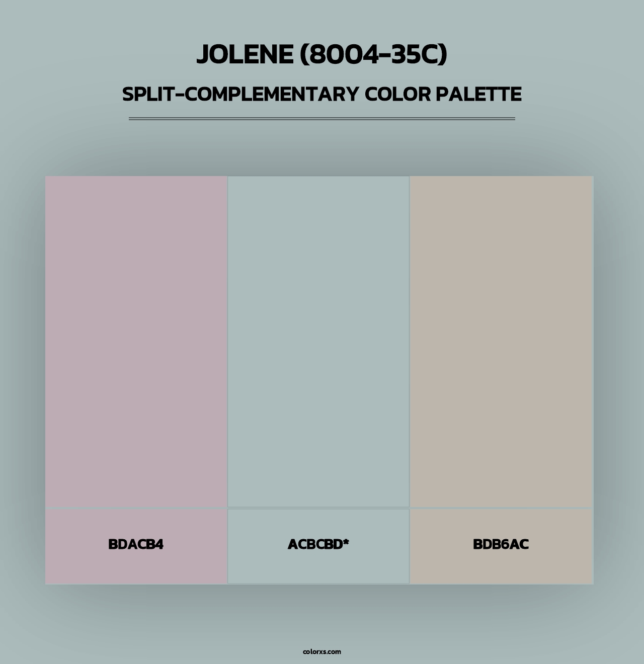 Jolene (8004-35C) - Split-Complementary Color Palette