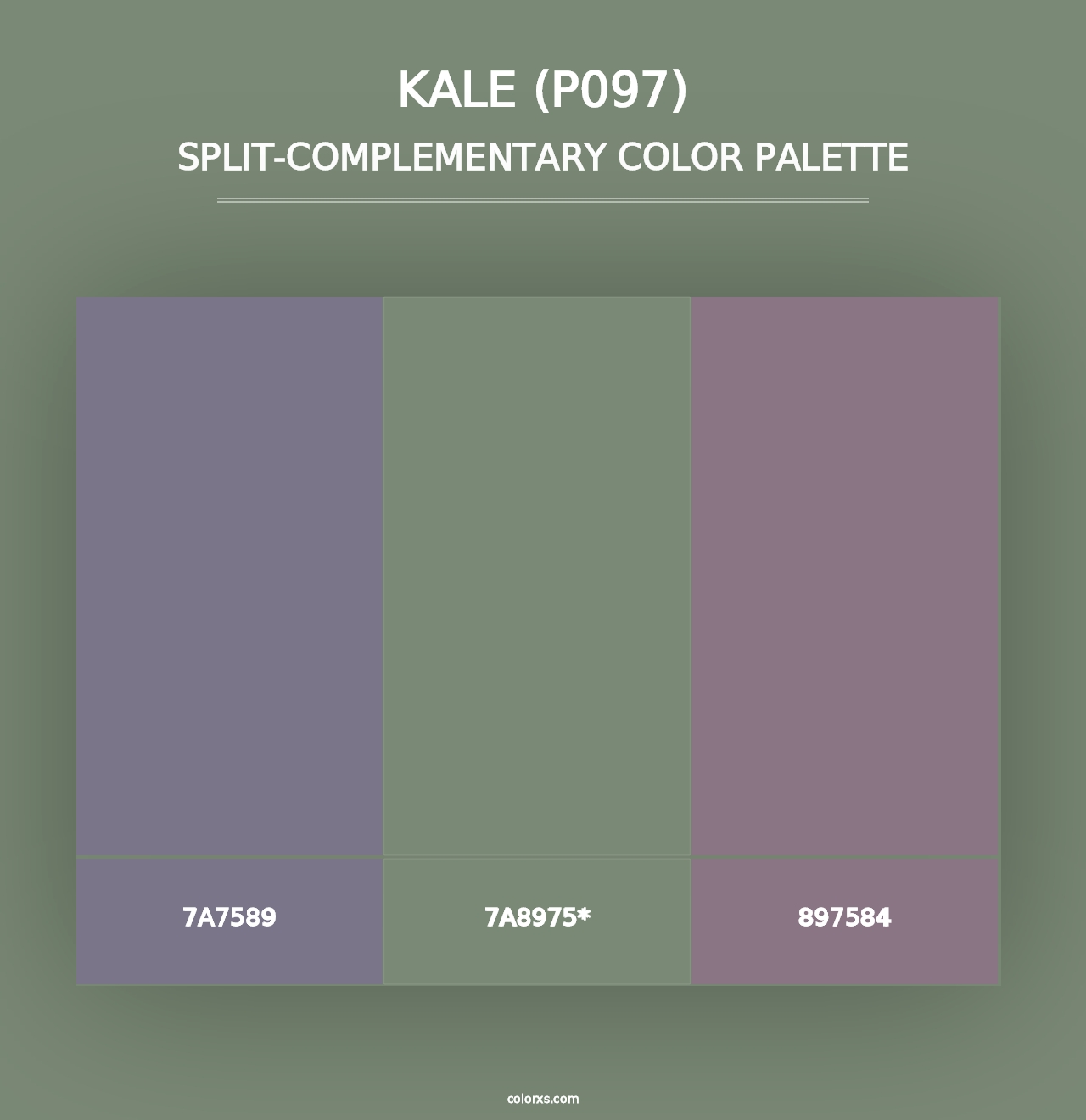 Kale (P097) - Split-Complementary Color Palette