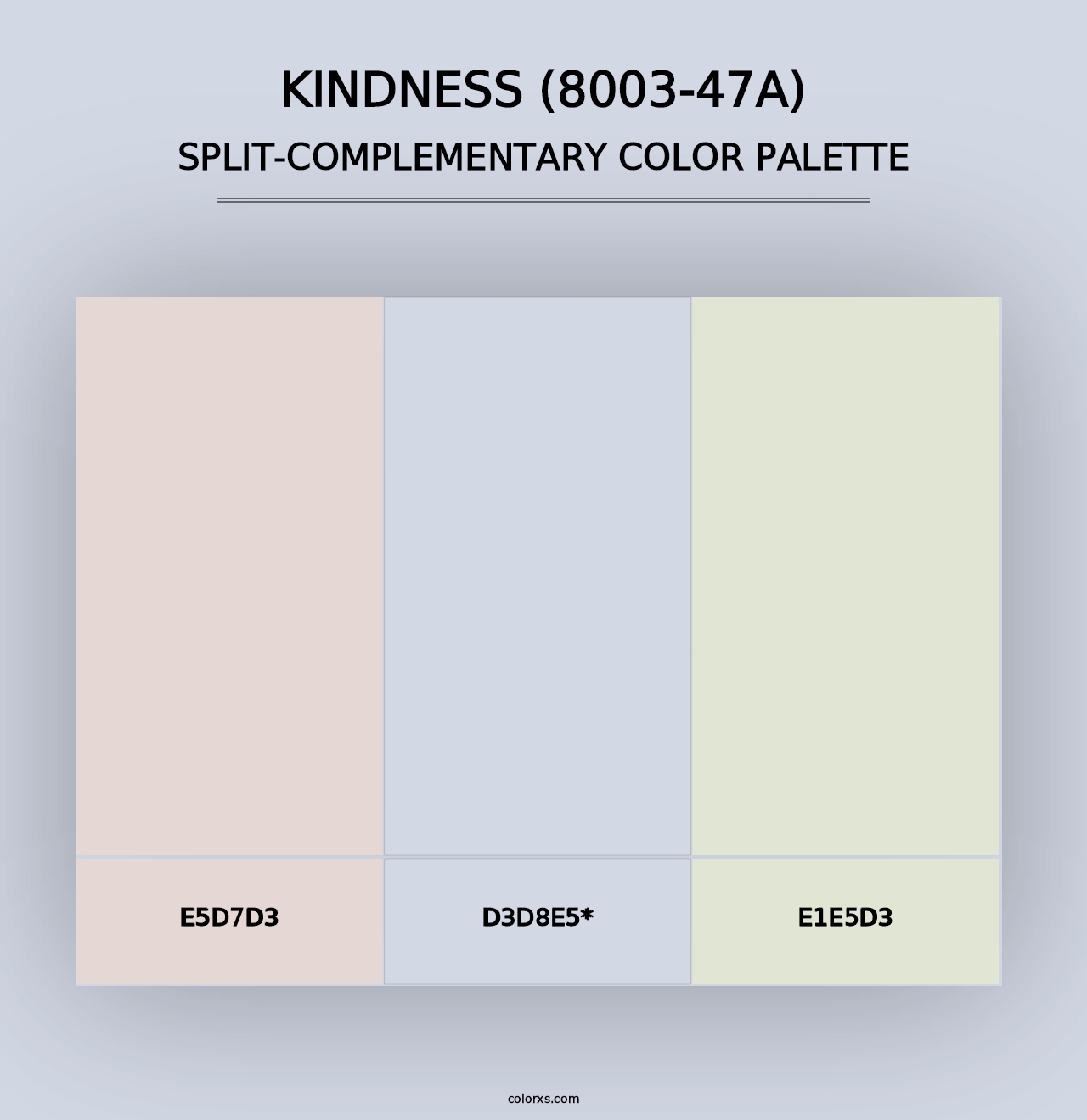 Kindness (8003-47A) - Split-Complementary Color Palette