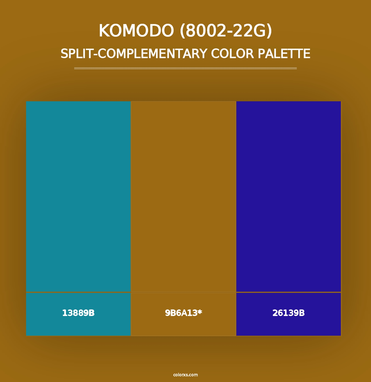 Komodo (8002-22G) - Split-Complementary Color Palette