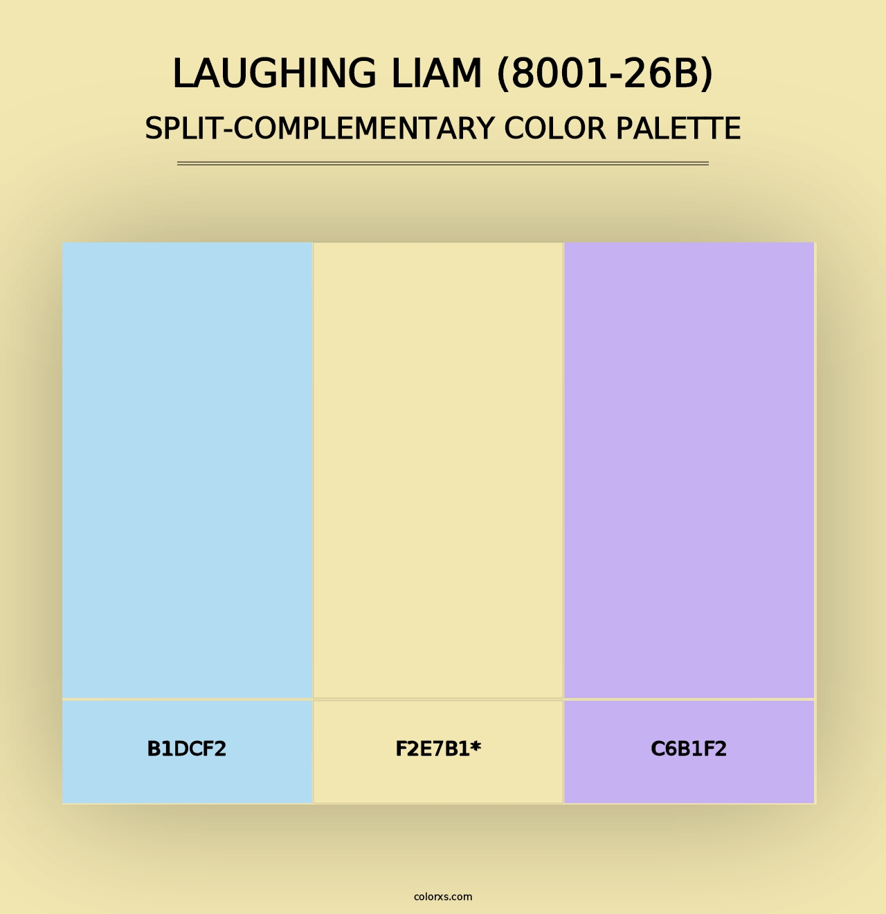 Laughing Liam (8001-26B) - Split-Complementary Color Palette