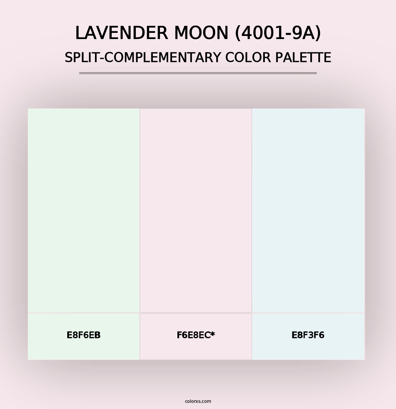 Lavender Moon (4001-9A) - Split-Complementary Color Palette