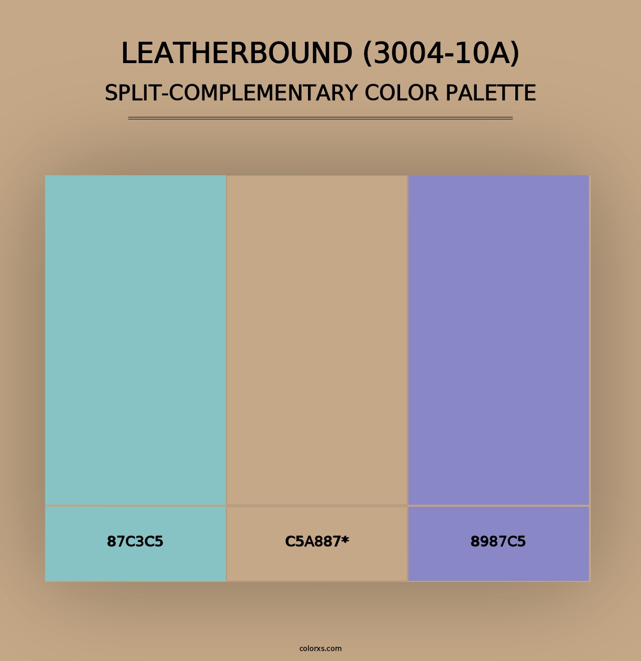 Leatherbound (3004-10A) - Split-Complementary Color Palette