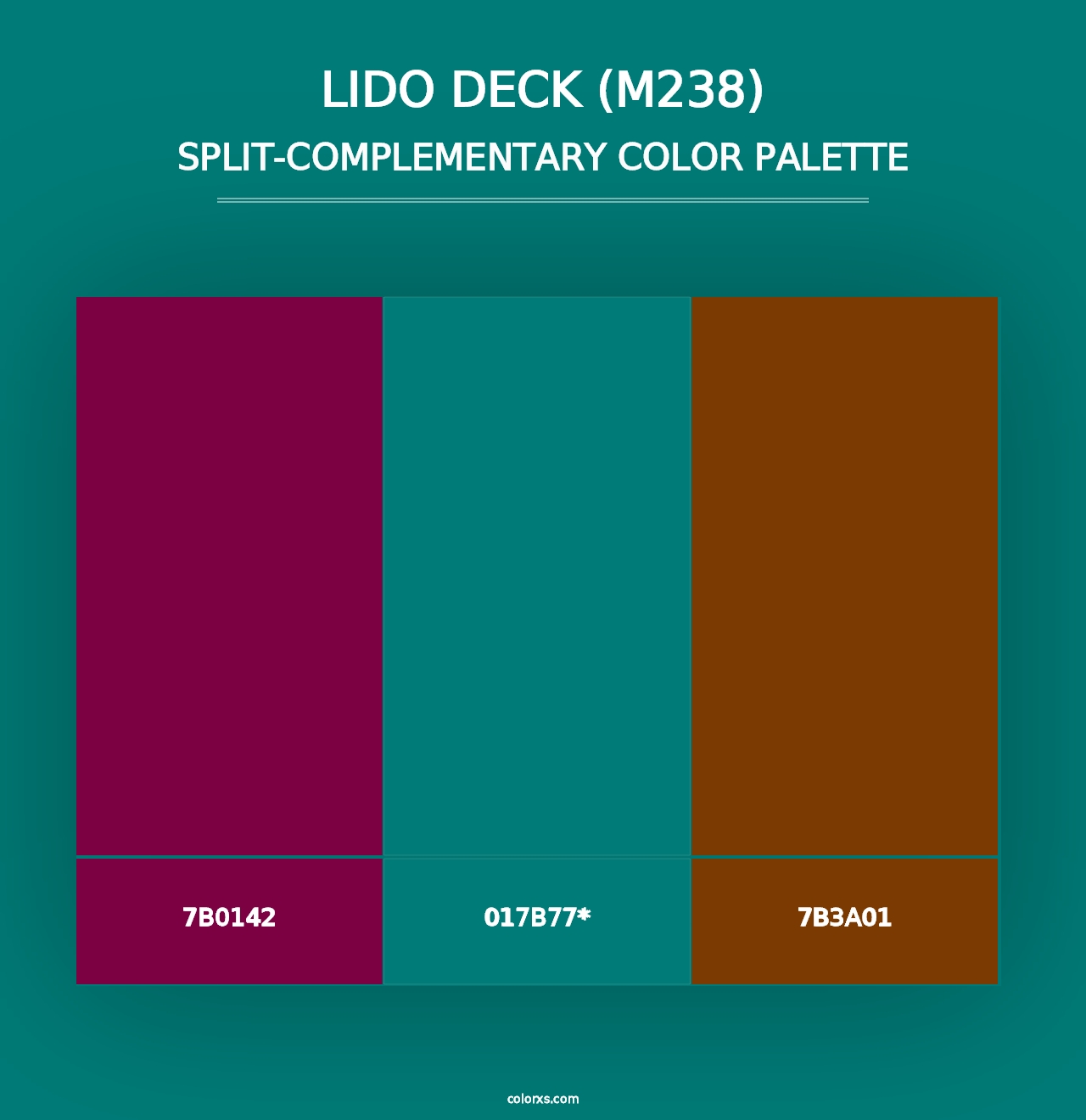 Lido Deck (M238) - Split-Complementary Color Palette