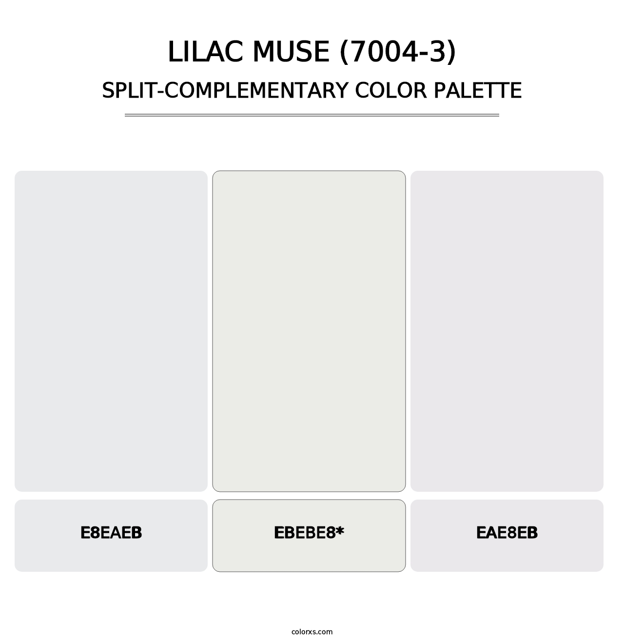 Lilac Muse (7004-3) - Split-Complementary Color Palette