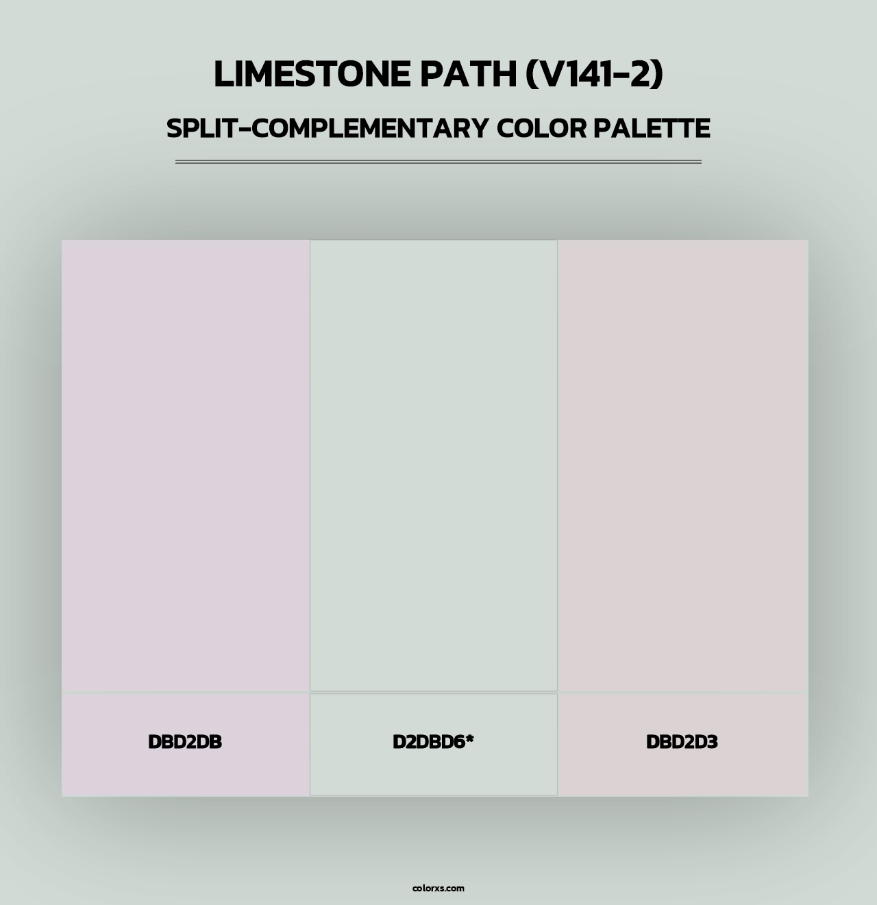 Limestone Path (V141-2) - Split-Complementary Color Palette