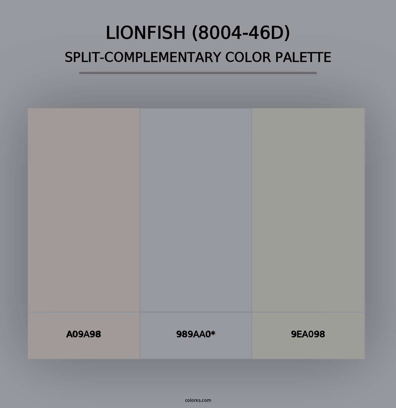 Lionfish (8004-46D) - Split-Complementary Color Palette