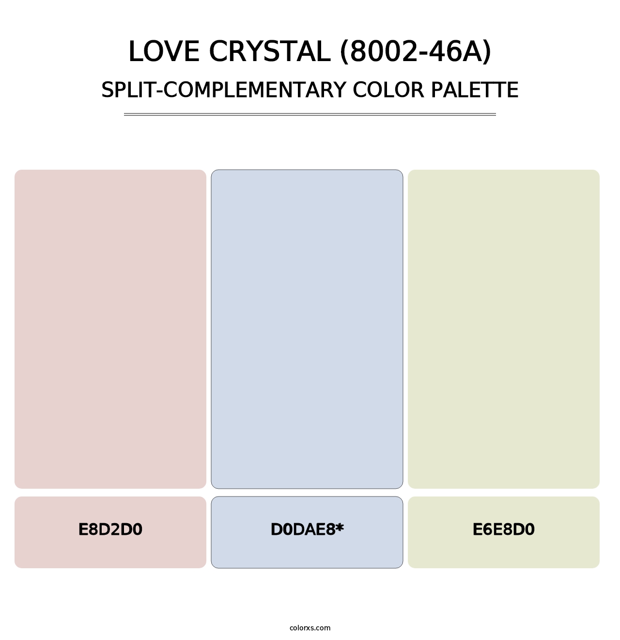 Love Crystal (8002-46A) - Split-Complementary Color Palette