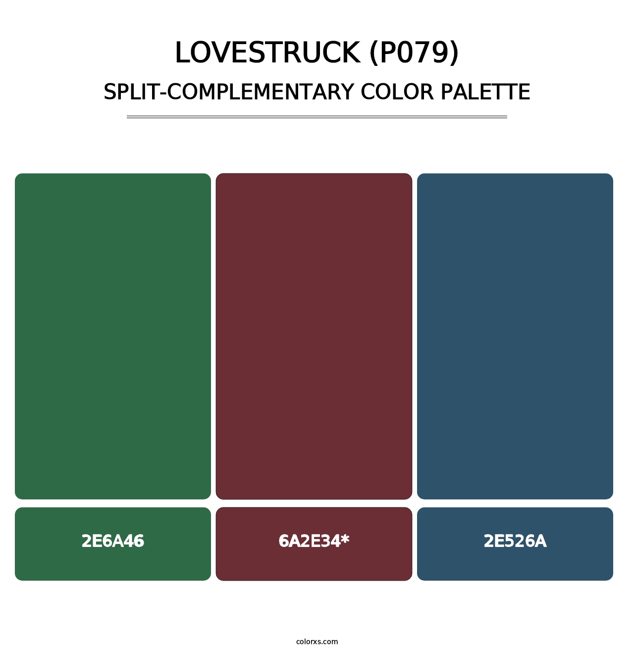 Lovestruck (P079) - Split-Complementary Color Palette