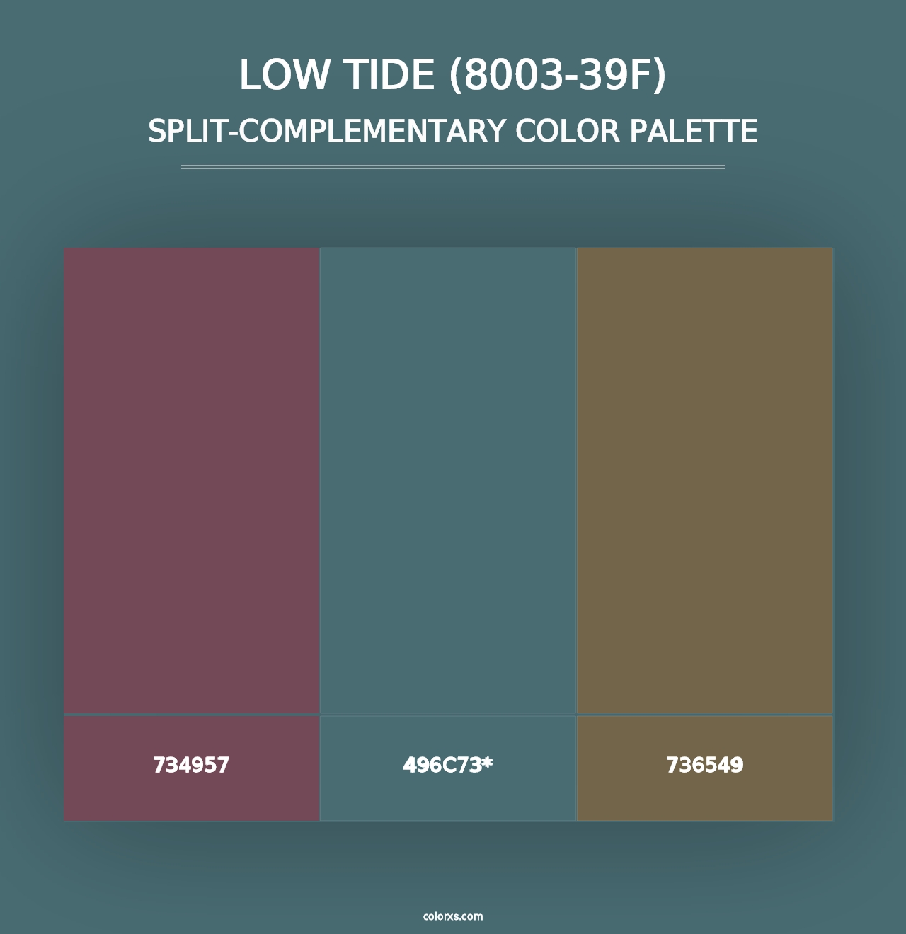 Low Tide (8003-39F) - Split-Complementary Color Palette